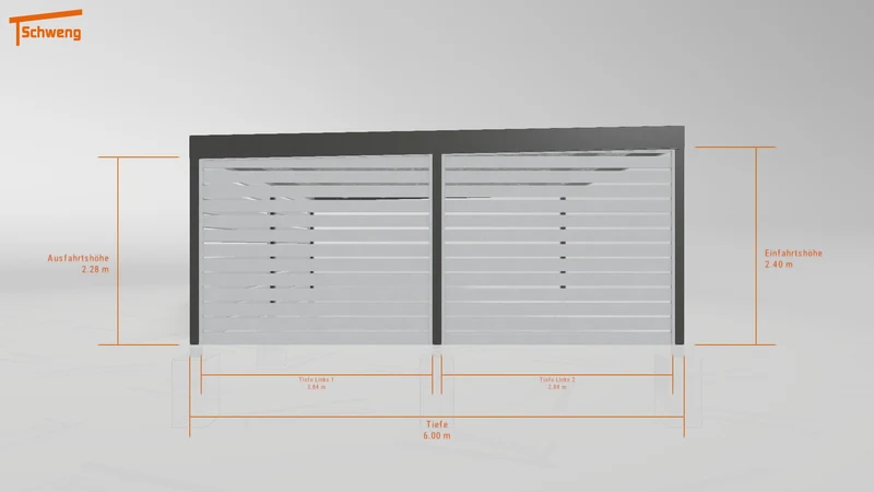 #AT Schweng Flachdachcarport C600+ (ID w3x5wz) #MTG