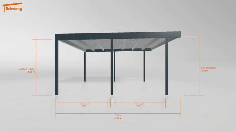 #DE Schweng Flachdachcarport C600 (ID x78w8b) #MTG