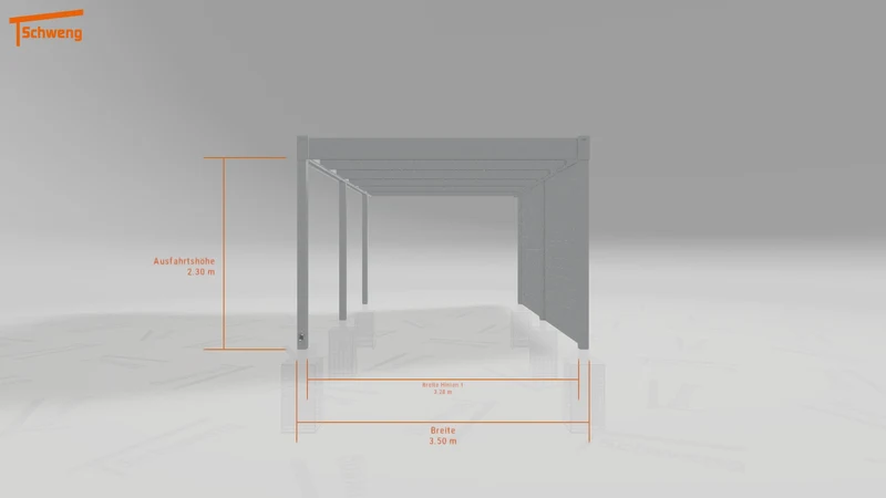 #DE Schweng Flachdachcarport C600 (ID 42wrv2) #MTG