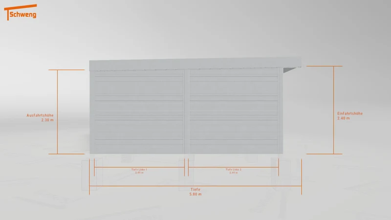 #DE Schweng Flachdachcarport C600 (ID 42wrv2) #MTG