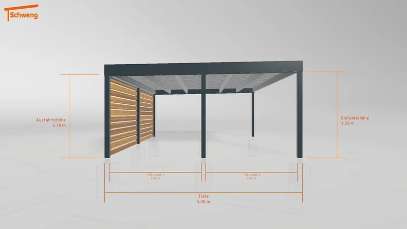 #DE Schweng Flachdachcarport C600+ (ID g75yg4) #MTG