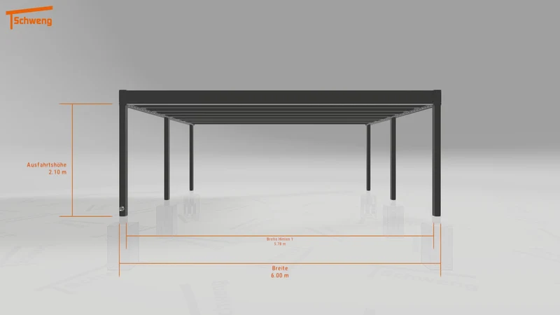 #DE Schweng Flachdachcarport C600+ (ID k2jkyz) #MTG
