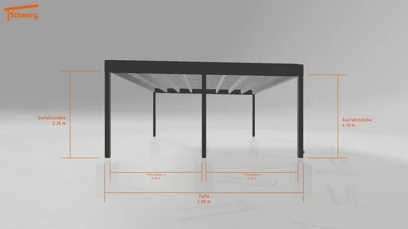 #DE Schweng Flachdachcarport C600+ (ID k2jkyz) #MTG