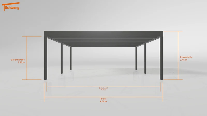 #DE Schweng Flachdachcarport C600+ (ID v47qrx)