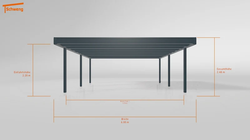 #AT Schweng Flachdachcarport C600+ (ID w3yw9r) #MTG