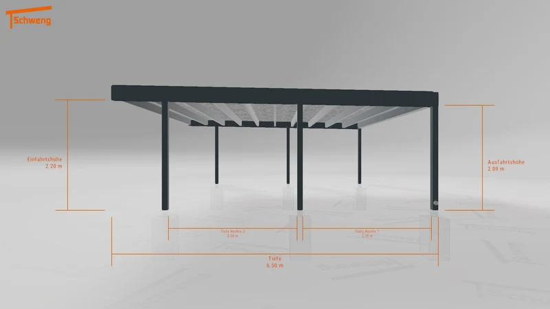 #AT Schweng Flachdachcarport C600+ (ID w3yw9r) #MTG