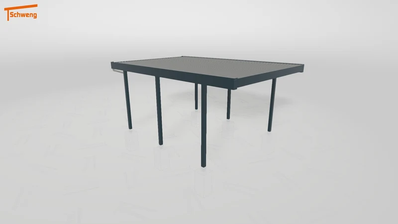 #DE Schweng Flachdachcarport C600 (ID ygjxpk)