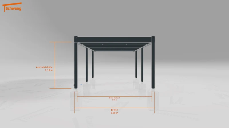 #DE Schweng Flachdachcarport C600+ (ID bkp2gm) #MTG