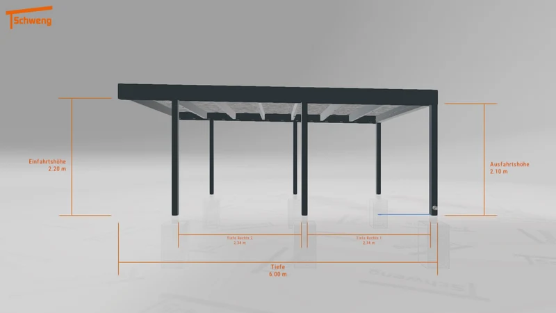 #DE Schweng Flachdachcarport C600+ (ID bkp2gm) #MTG