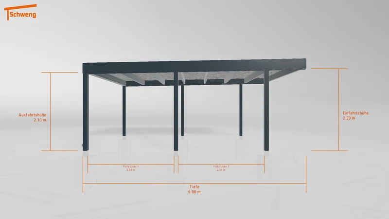 #DE Schweng Flachdachcarport C600+ (ID w3xqny) #MTG