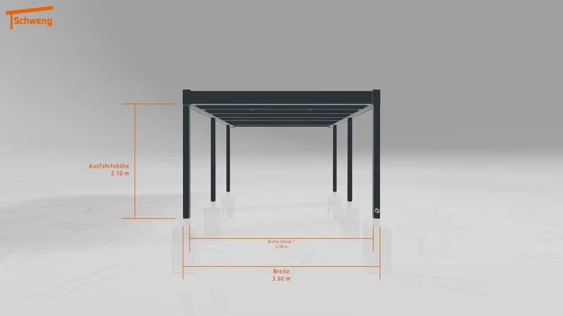 #DE Schweng Flachdachcarport C600+ (ID 85p8br) #MTG