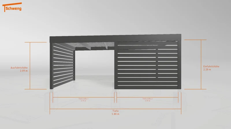 #DE Schweng Flachdachcarport C600 (ID x78wn3) #MTG