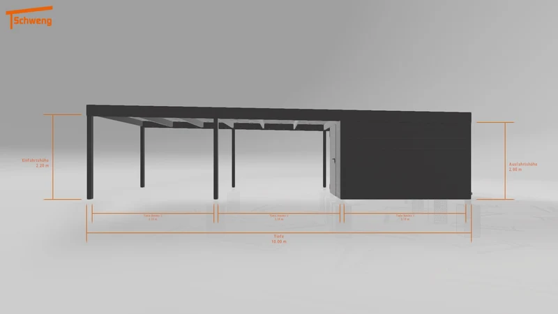 #DE Schweng Flachdachcarport C600 (ID x75mqg) #MTG