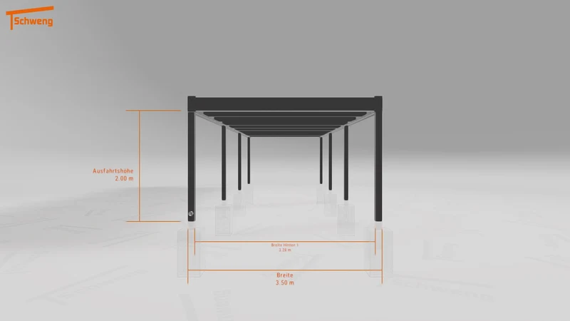 #DE Schweng Flachdachcarport C600 (ID 2qbrvg) #MTG