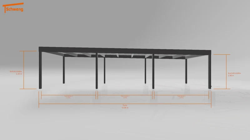#DE Schweng Flachdachcarport C600 (ID 2qbrvg) #MTG