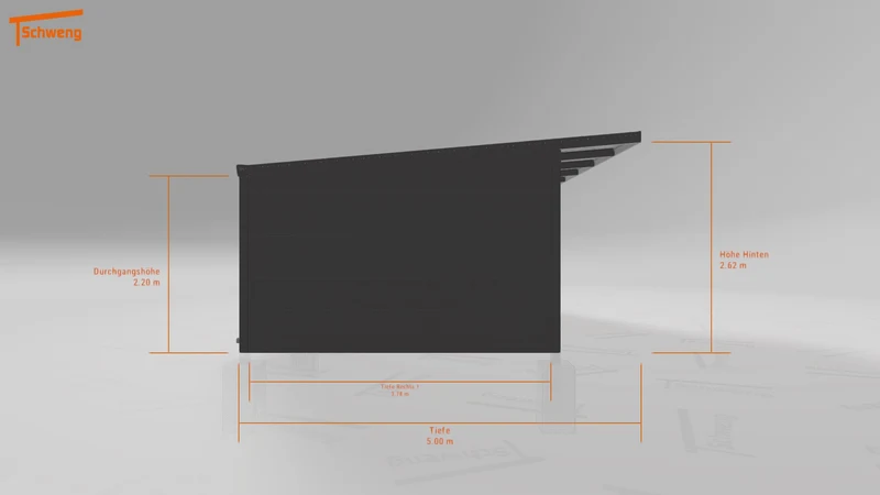 #DE Schweng Pultdachcarport S400 (ID rjrq9g)
