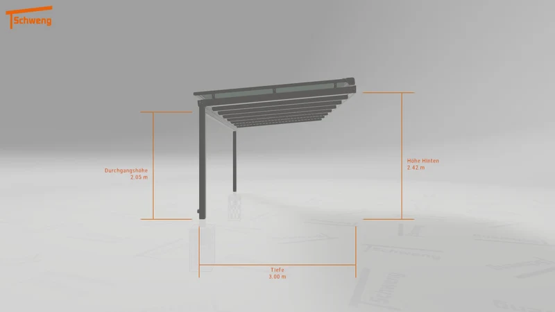 #DE Schweng Terrassenüberdachung S350 (ID w3yw8r)