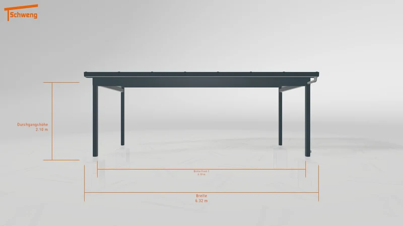#DE Schweng Terrassenüberdachung S350 (ID 7758n2)