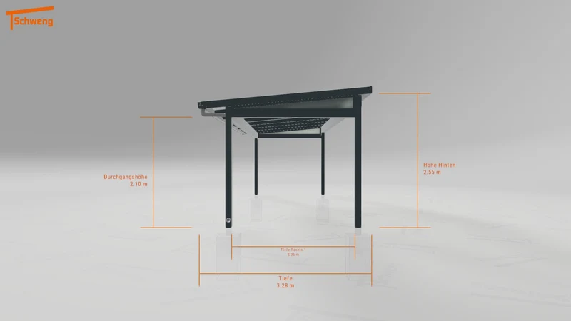 #DE Schweng Terrassenüberdachung S350 (ID 7758n2)