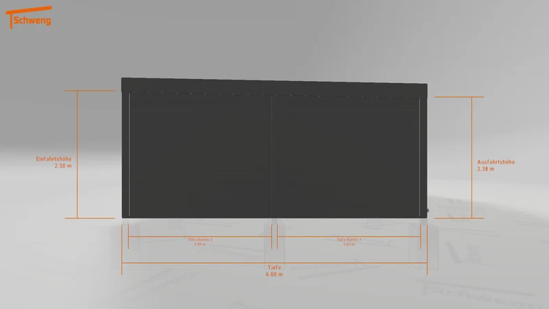 #DE Schweng Flachdachcarport C600 (ID v47yvx) #MTG