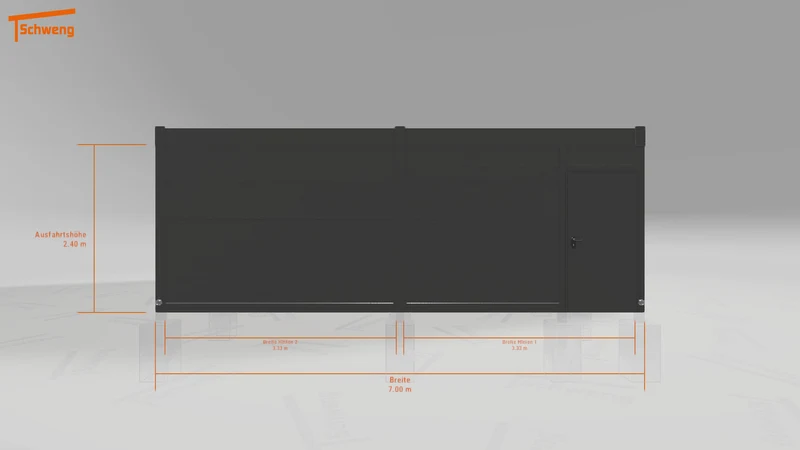 #DE Schweng Flachdachcarport C600 (ID mj2d49) #MTG