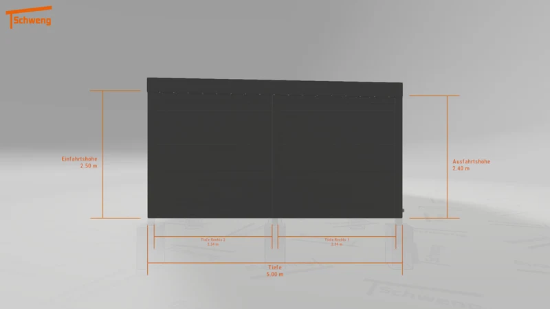 #DE Schweng Flachdachcarport C600 (ID mj2d49) #MTG