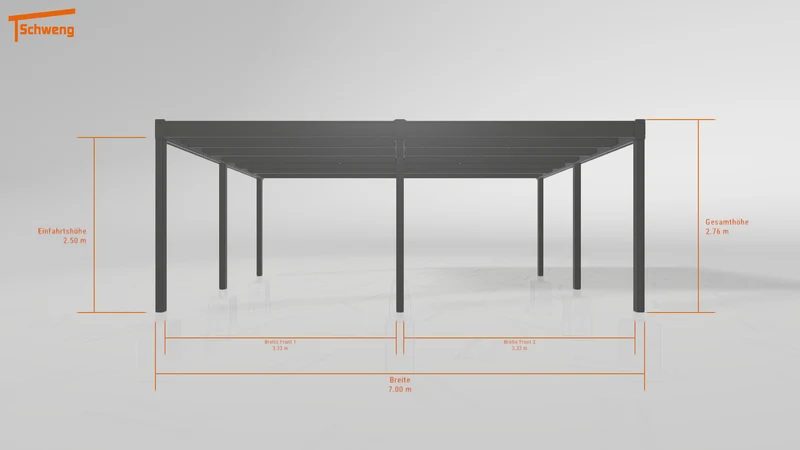 #DE Schweng Flachdachcarport C600 (ID zbwv8w) #MTG