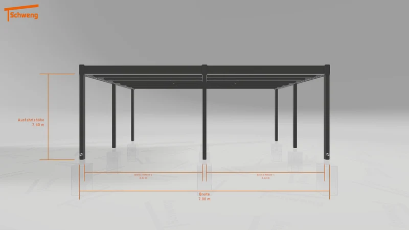 #DE Schweng Flachdachcarport C600 (ID zbwv8w) #MTG