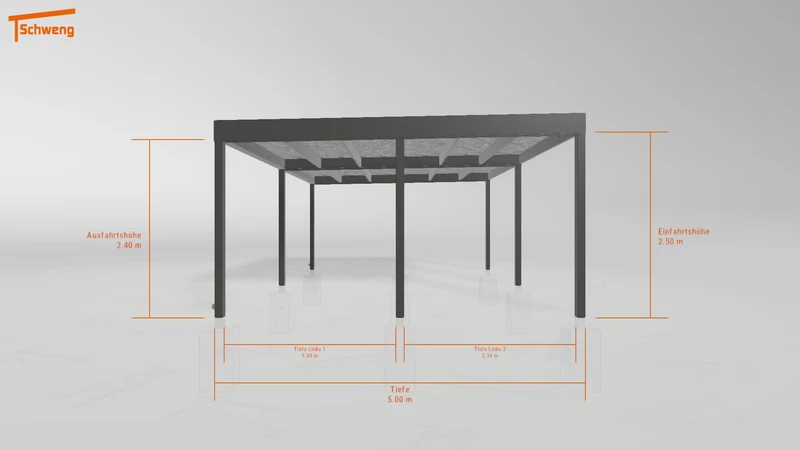 #DE Schweng Flachdachcarport C600 (ID zbwv8w) #MTG
