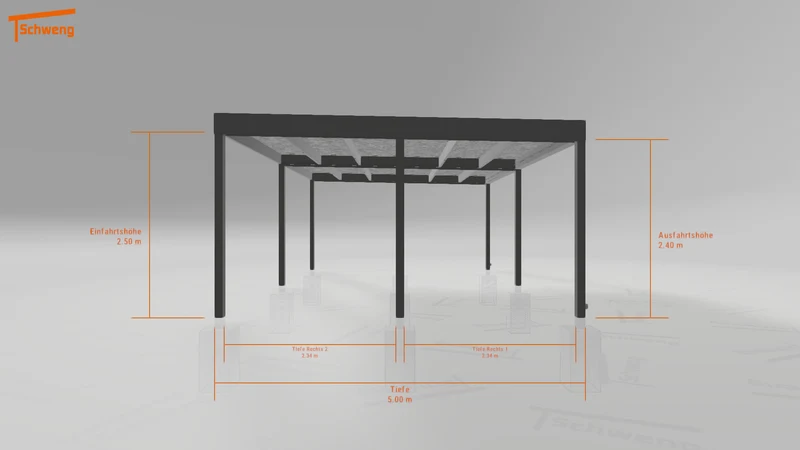 #DE Schweng Flachdachcarport C600 (ID zbwv8w) #MTG