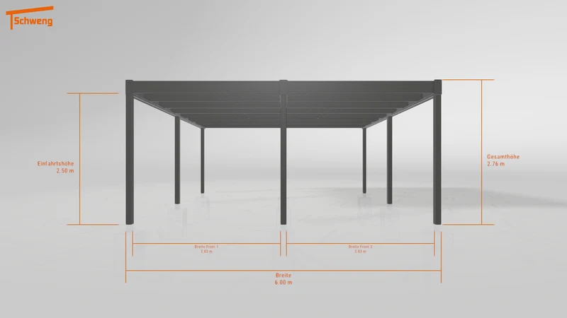 #DE Schweng Flachdachcarport C600 (ID zbwv8m) #MTG