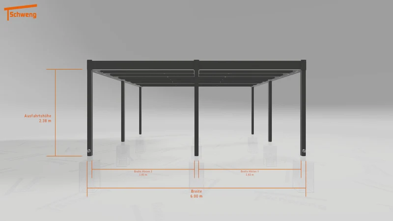 #DE Schweng Flachdachcarport C600 (ID zbwv8m) #MTG