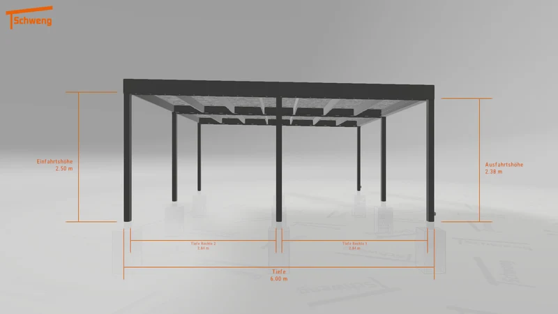#DE Schweng Flachdachcarport C600 (ID zbwv8m) #MTG