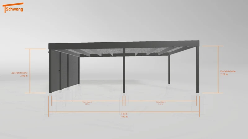 #DE Schweng Flachdachcarport C600 (ID v47ykp) #MTG
