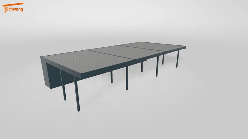 #DE Schweng Flachdachcarport C600+ (ID pbpxz8) #MTG