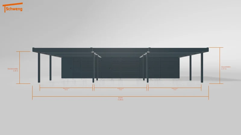 #DE Schweng Flachdachcarport C600+ (ID pbpxz8) #MTG