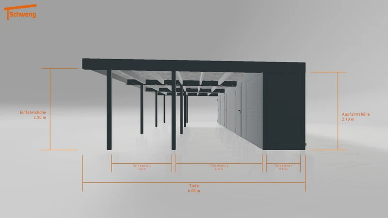 #DE Schweng Flachdachcarport C600+ (ID pbpxz8) #MTG