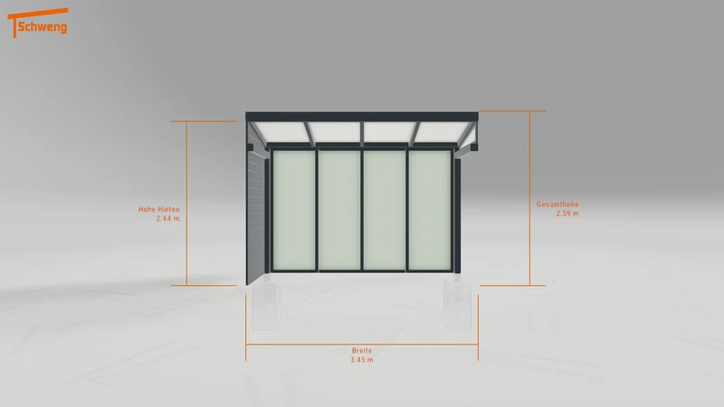 #DE Schweng Terrassenüberdachung S350 (ID mj2yq9)