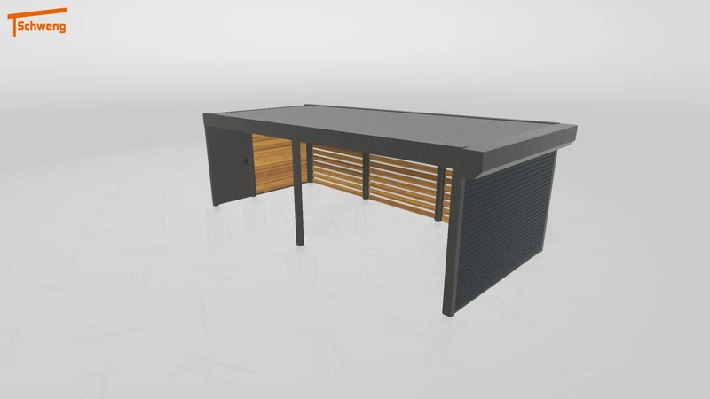 #DE Schweng Flachdachcarport C600 (ID 85p8yr) #MTG