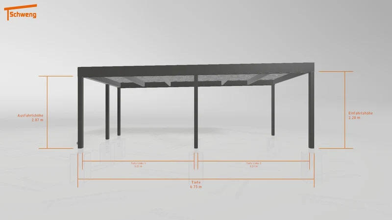 #DE Schweng Flachdachcarport C600 (ID k2rxnp) #MTG