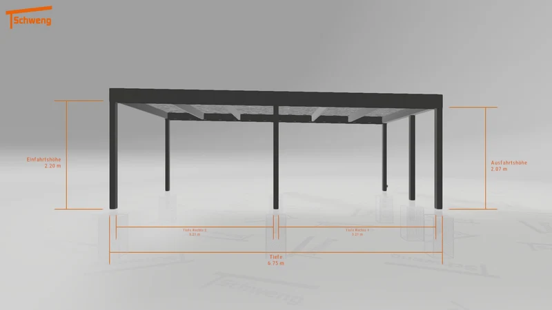 #DE Schweng Flachdachcarport C600 (ID k2rxnp) #MTG