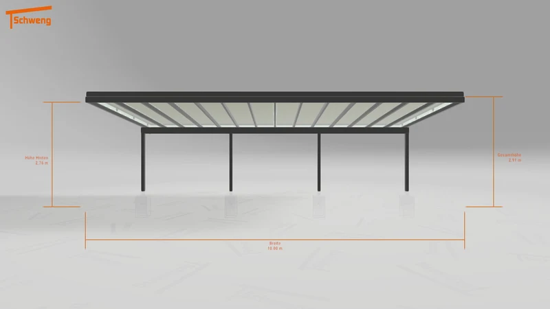 #DE Schweng Terrassenüberdachung S400 (ID bkjwxp)