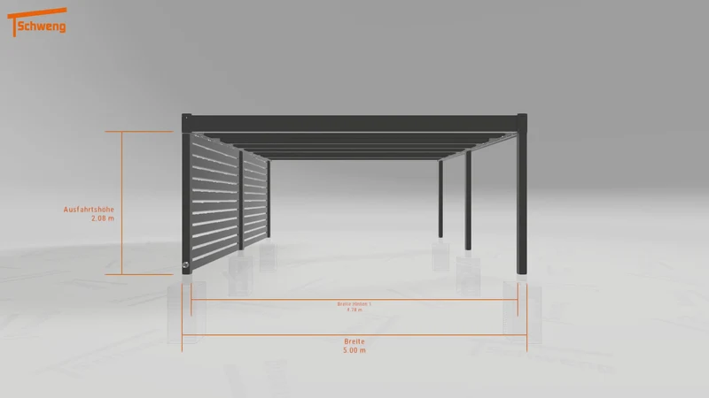 #DE Schweng Flachdachcarport C600 (ID 42wr5g) #MTG