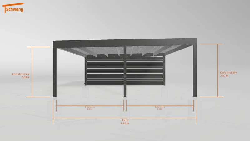 #DE Schweng Flachdachcarport C600 (ID 42wr5g) #MTG