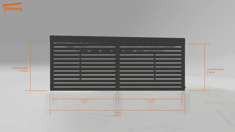 #DE Schweng Flachdachcarport C600 (ID 42wr5g) #MTG