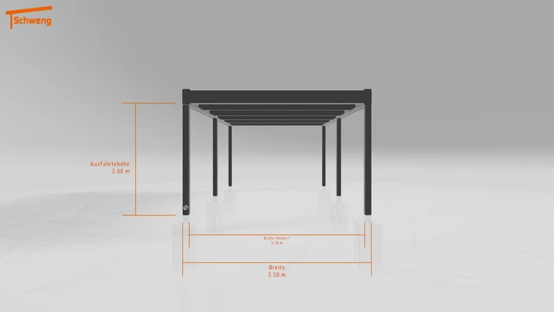 #DE Schweng Flachdachcarport C600 (ID w3xqm3) #MTG