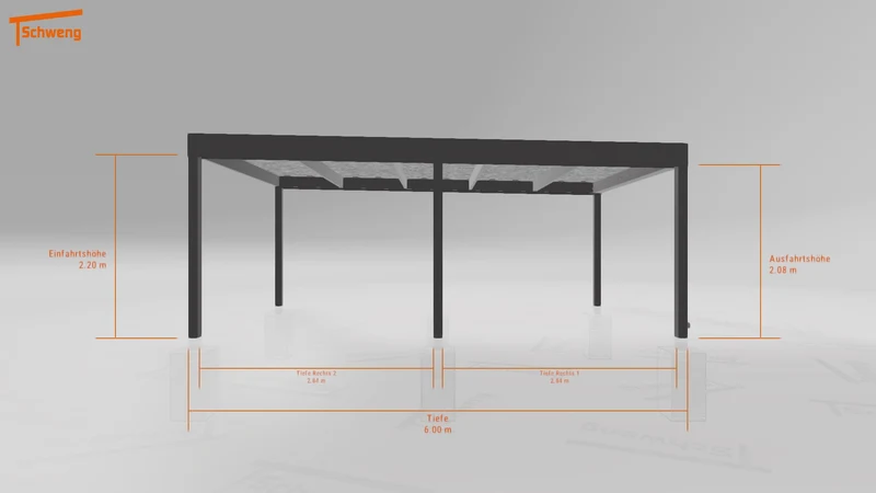 #DE Schweng Flachdachcarport C600 (ID w3xqm3) #MTG