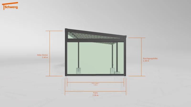 #DE Schweng Terrassenüberdachung S400 (ID n54pk5)
