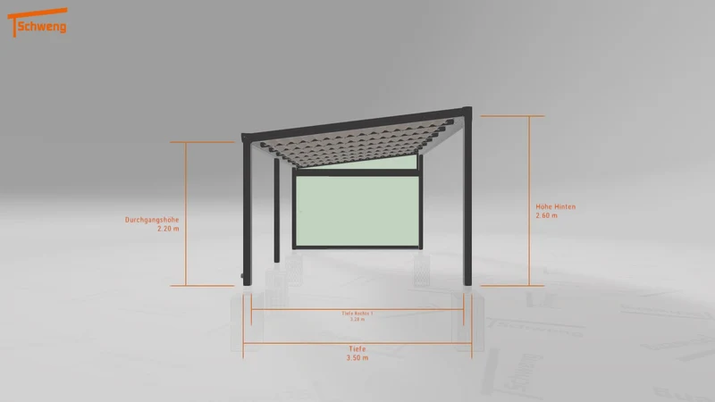 #DE Schweng Terrassenüberdachung S400 (ID n54pk5)