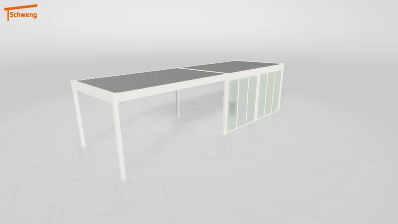 #DE Schweng Flachdachcarport C600 (ID 42vd35) #MTG